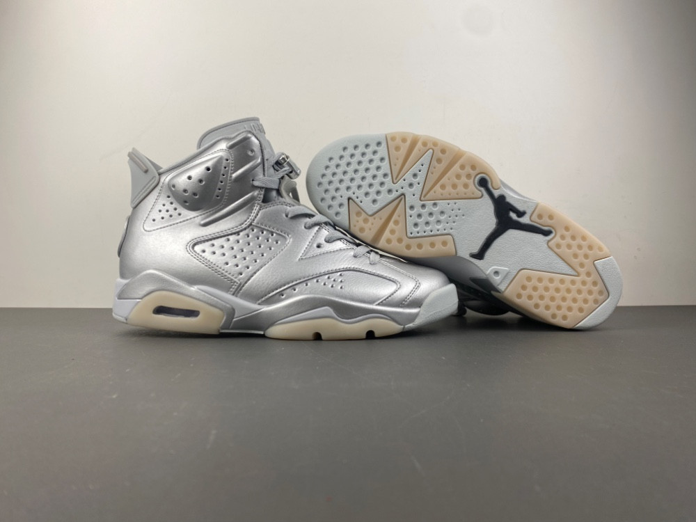 Air Jordan 6 Retro PSG Paris Saint-Germain Silver IQ5135-001