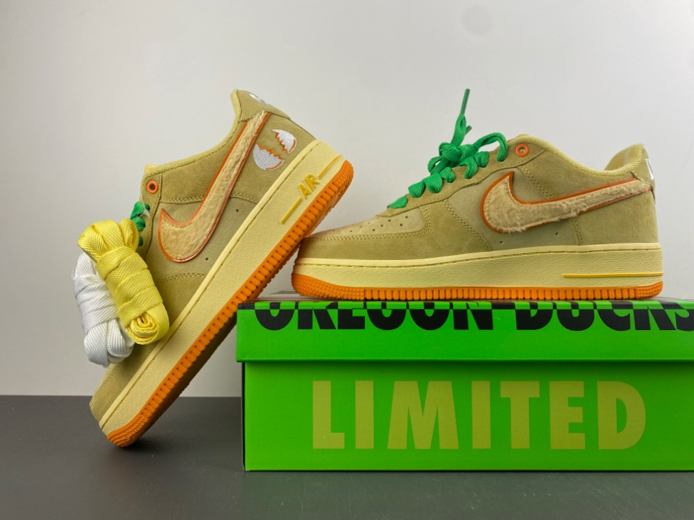 Nike Air Force 1 Low Ducks of a Feather University of Oregon Duck or Egg IU7612-700