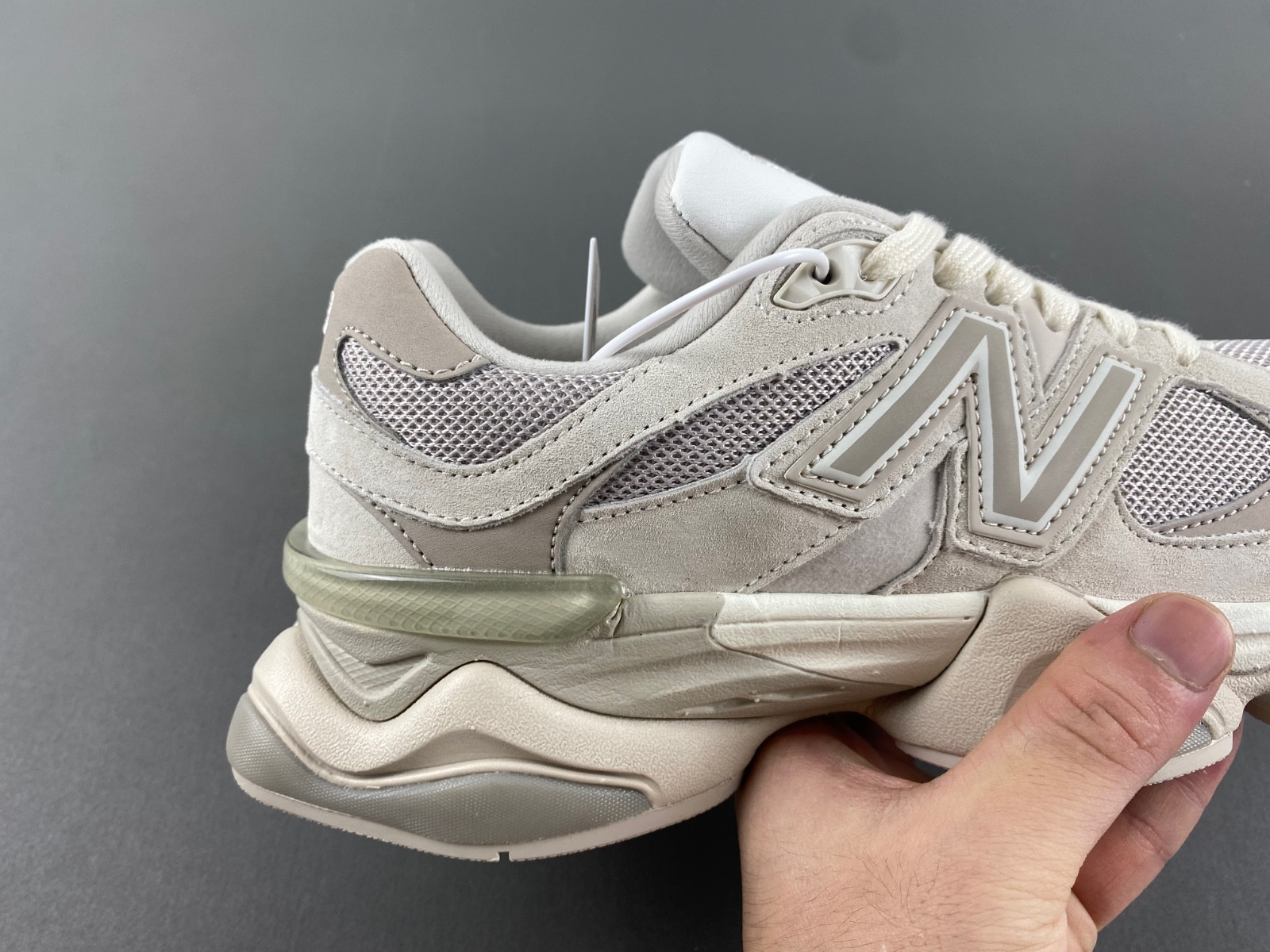 new Ba1an*e 9060 beige men