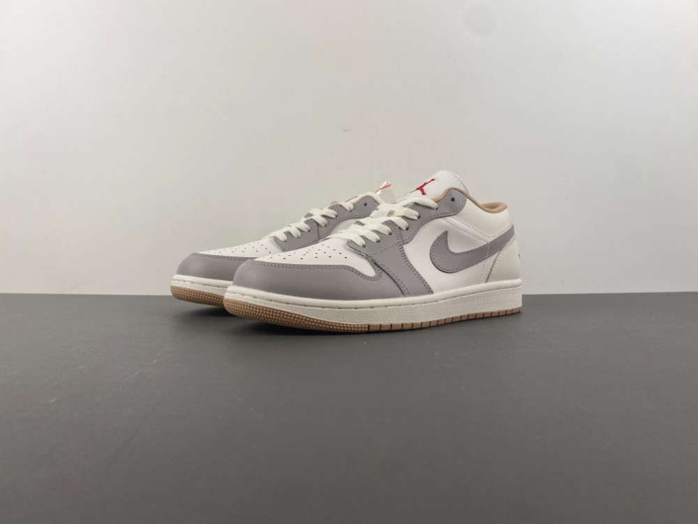 Jordan 1 Low Sail College Grey Rattan Men''s 553558-169