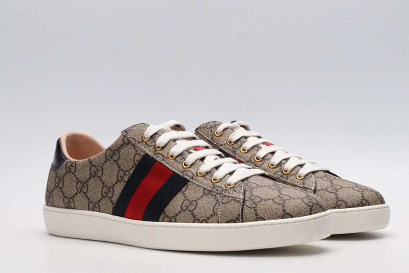 Gvc*1 ace embroidered low-top sneaker brown with stripe