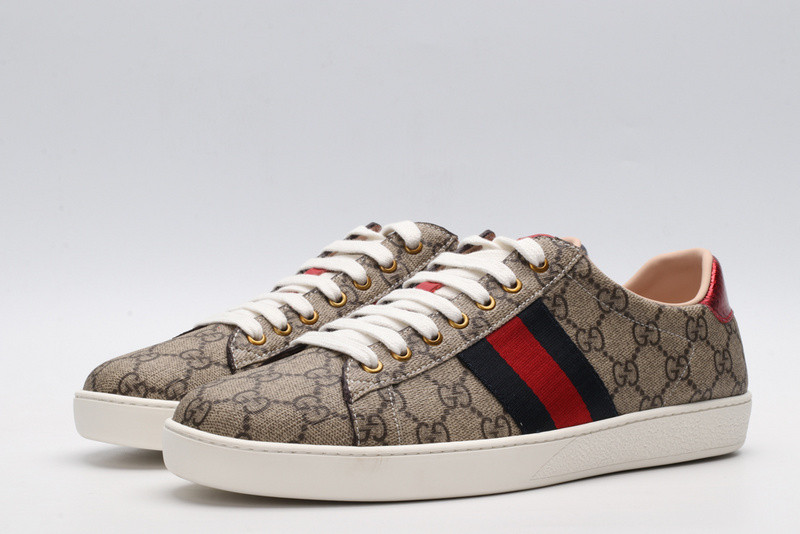 Gvc*1 ace embroidered low-top sneaker brown with stripe