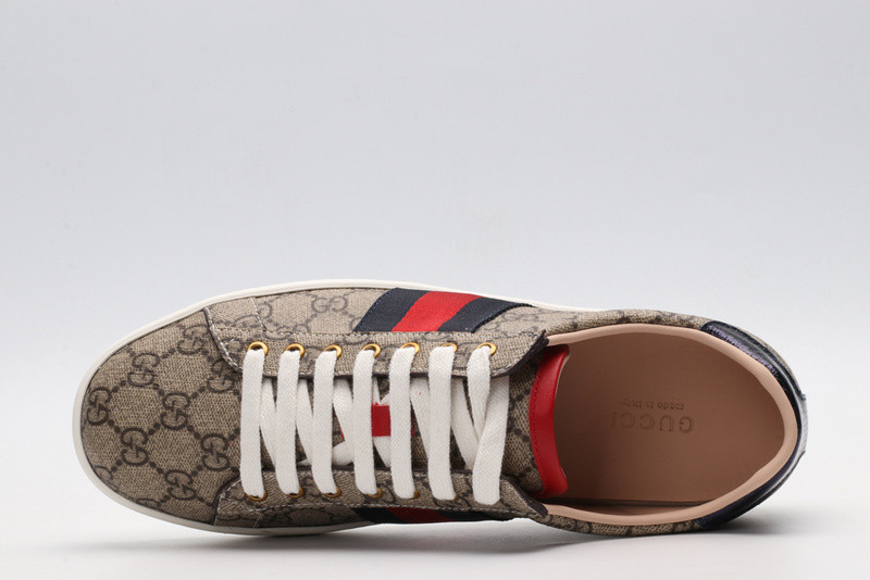 Gvc*1 ace embroidered low-top sneaker brown with stripe