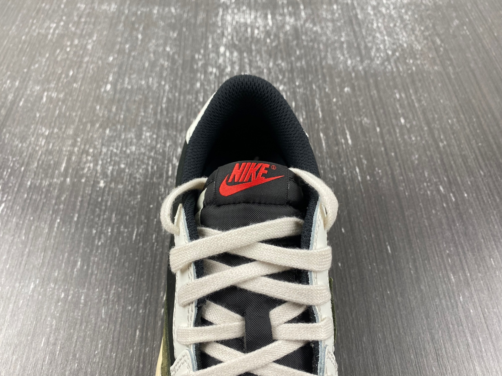jordan 1 retro low og sp travis scott olive (ps) kids dz5909-106