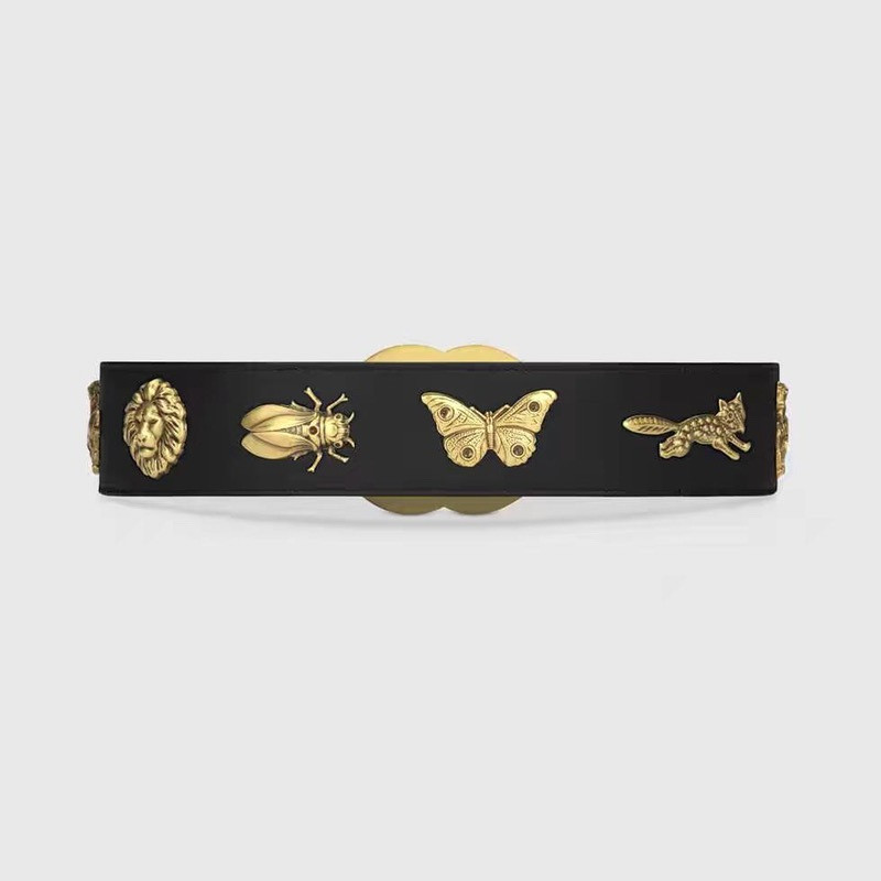 G*u*i hardware decorative gg buckle head belt w22960