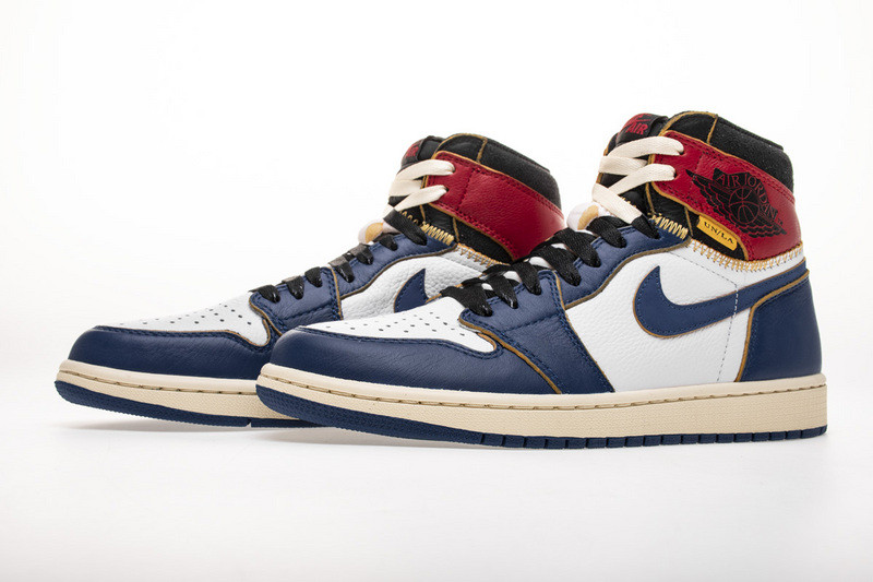 union x jordan 1 retro high los angeles blue toe bv1300-146