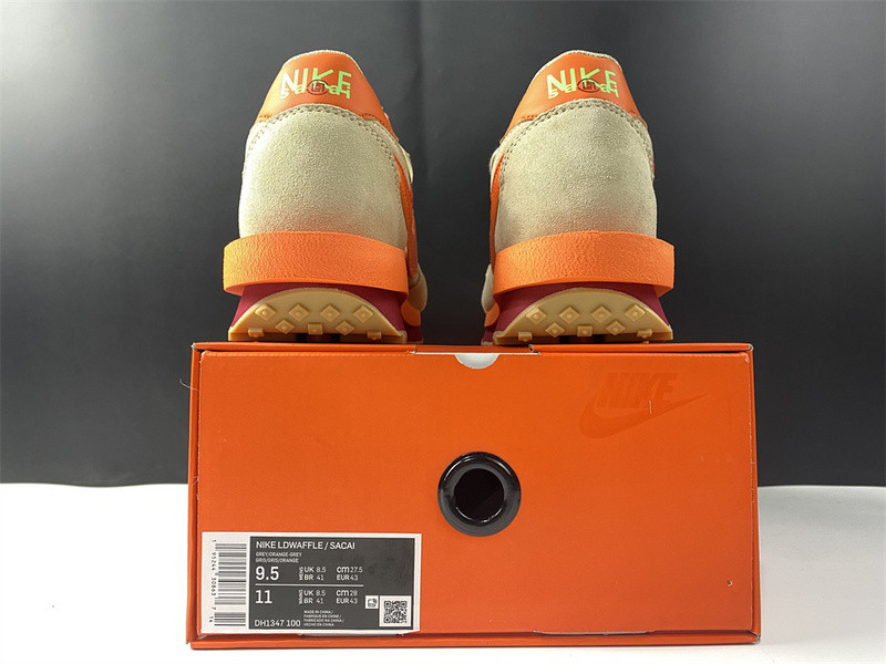 nike ldwaffle clot sacai net orange blaze - dh1347-100