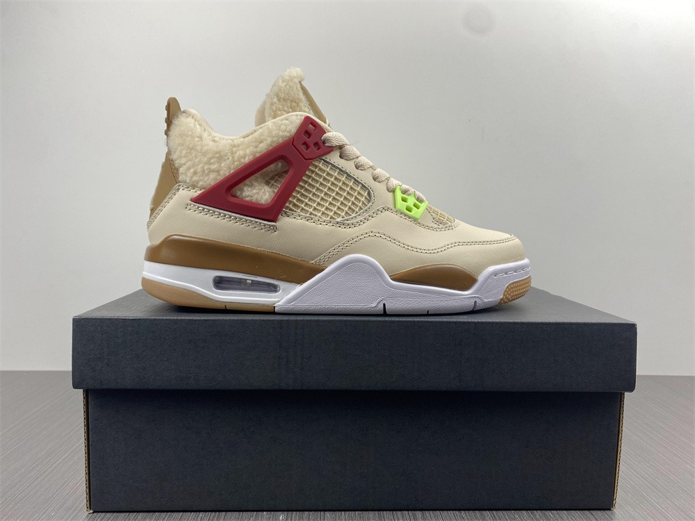 air jordan 4 retro beige blue red blue shoes dc0790-103