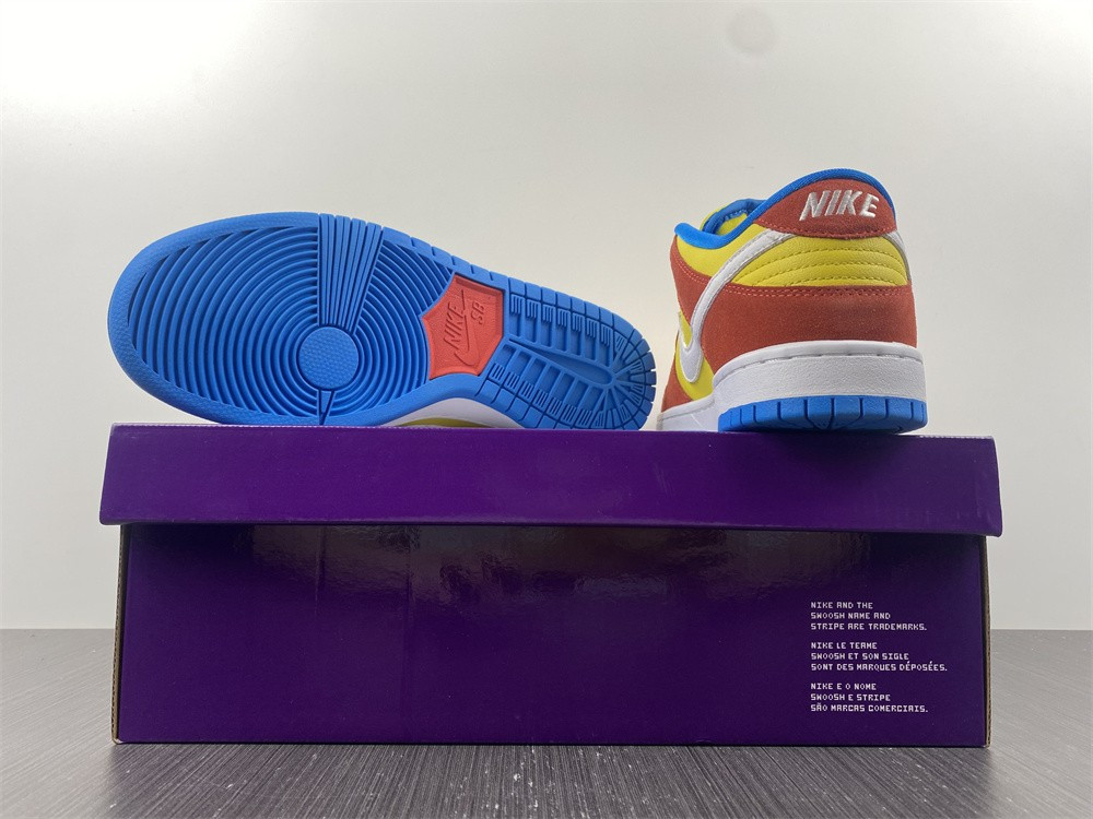 nike sb dunk low pro bart simpson - bq6817-602