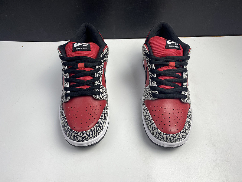 nike dunk sb low red cement (2012) 313170-600