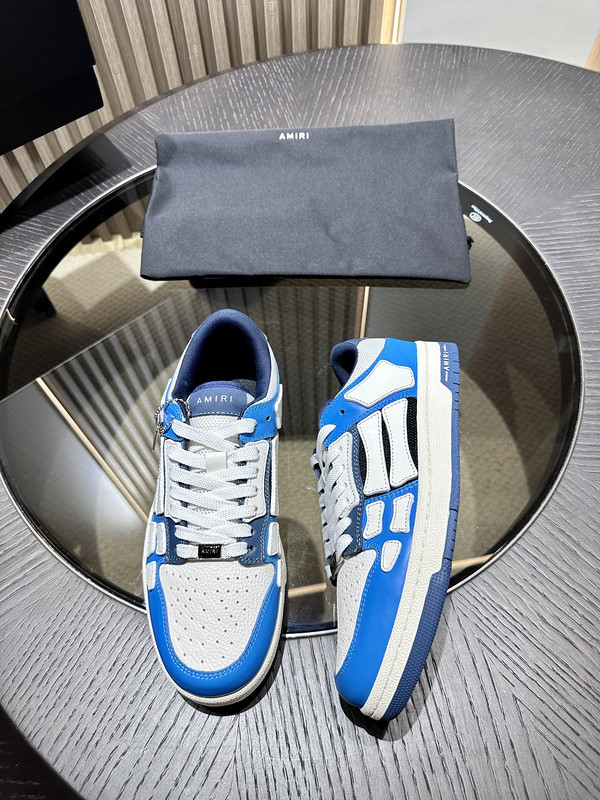 amiri skel top leather sneakers