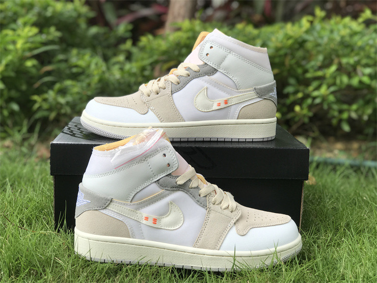 jordan 1 mid se craft inside out white grey dm9652-100
