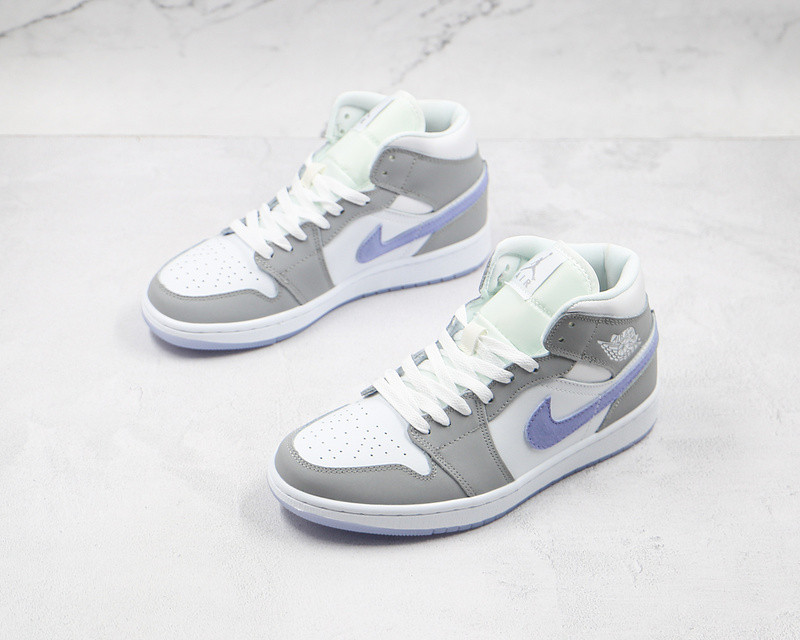 jordan 1 mid wolf grey aluminum (w) - bq6472-105
