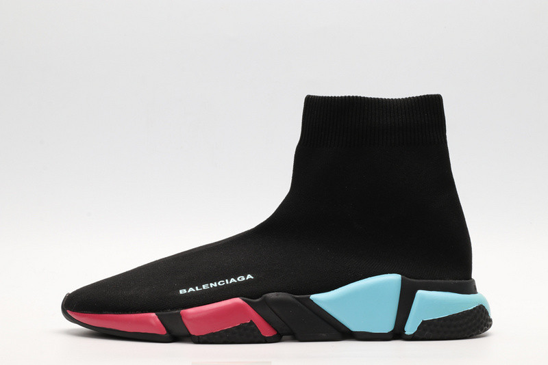 Ba*len*cia*ga speed trainer sneakers black
