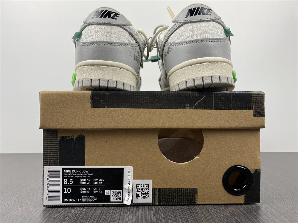 nike dunk low owt lot 42 - dm1602-117