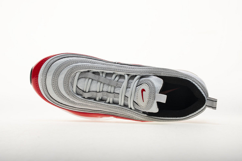 nike air max 97 pure platinum/university red 921826 -009