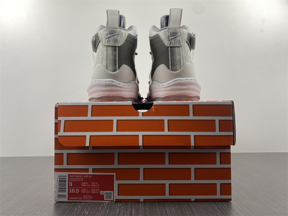 owt nike air force 1 mid white do6290-100