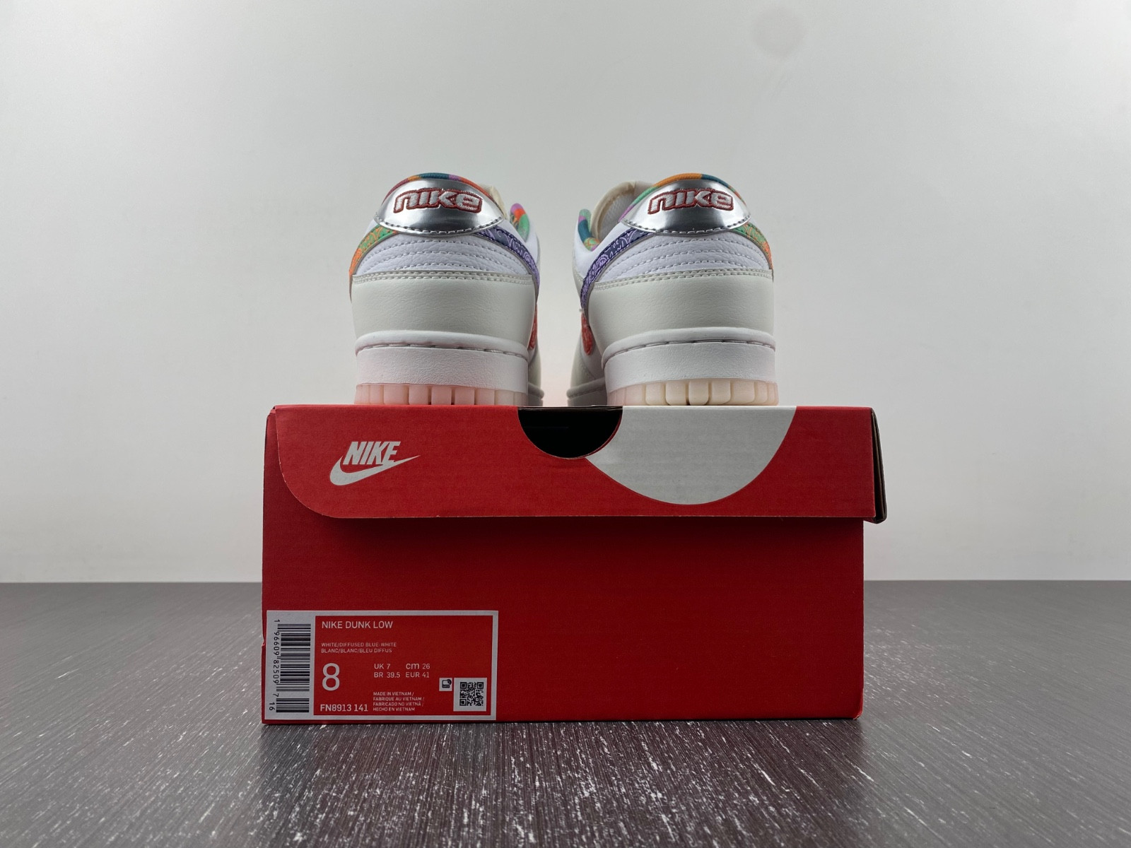 nike dunk low gs "multi-color paisley" fn8913-141