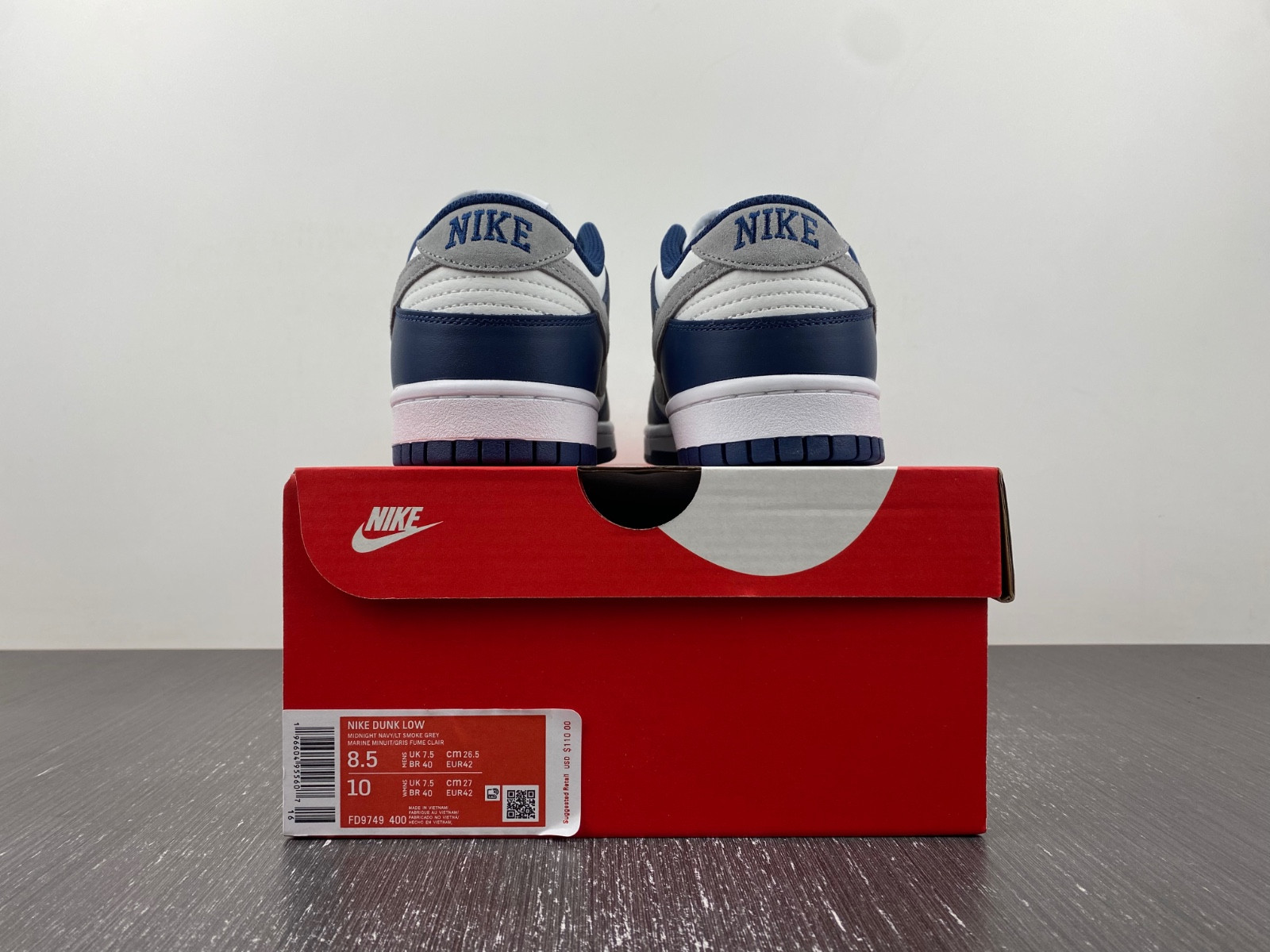 nike dunk low midnight navy fd9749-400