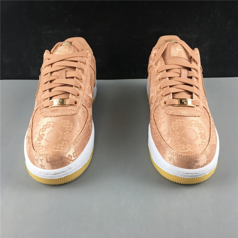 clot x nike air force 1 low rose gold cj5290-600