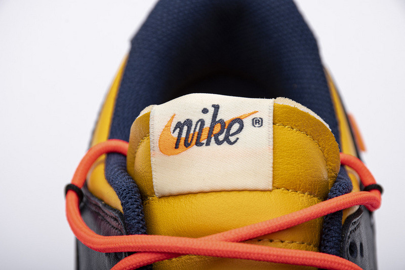 owtx nike dunk sb low white michigan ct0856-700