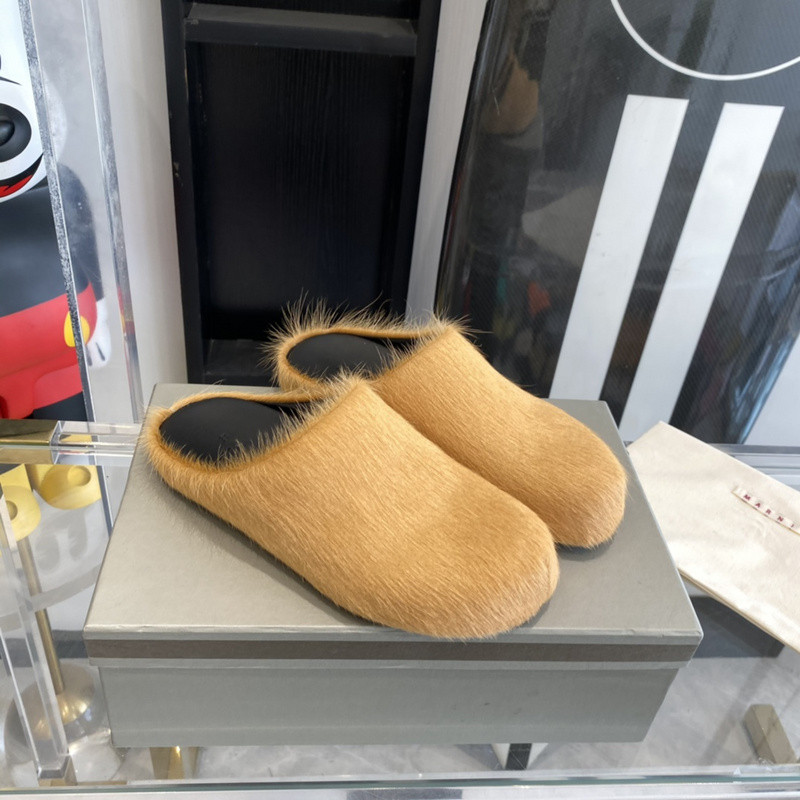 Ma*n1 brown fussbett sabot loafers
