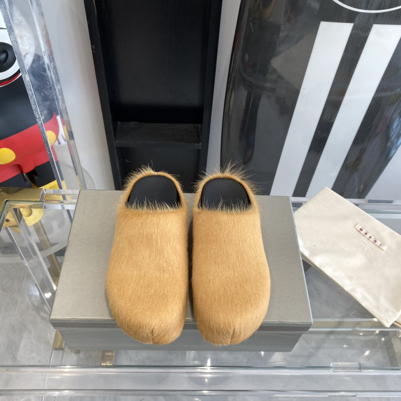 Ma*n1 brown fussbett sabot loafers